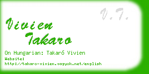 vivien takaro business card